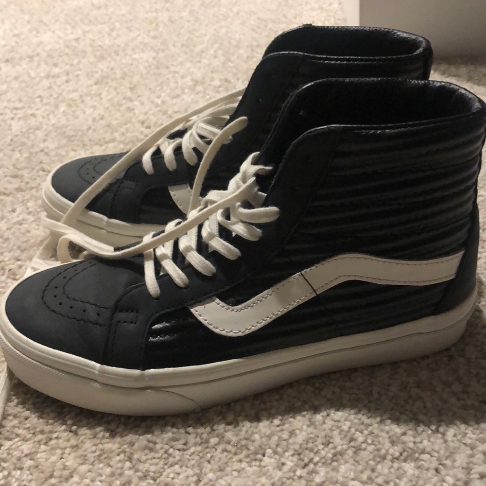 High top leather vans